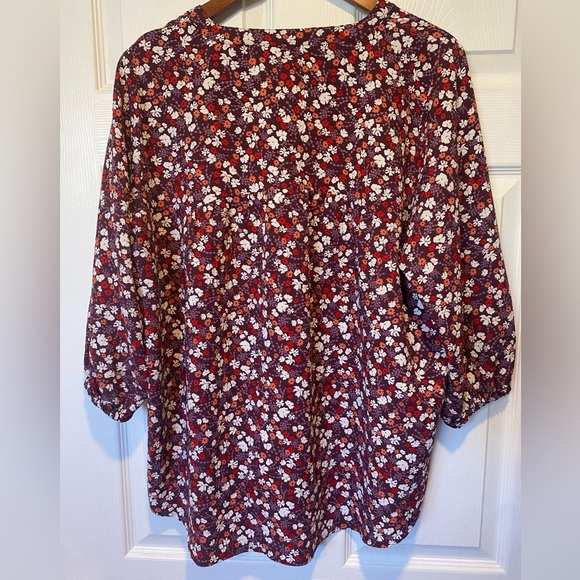 Denver Hayes Floral Blouse Size XL - Picture 5 of 6